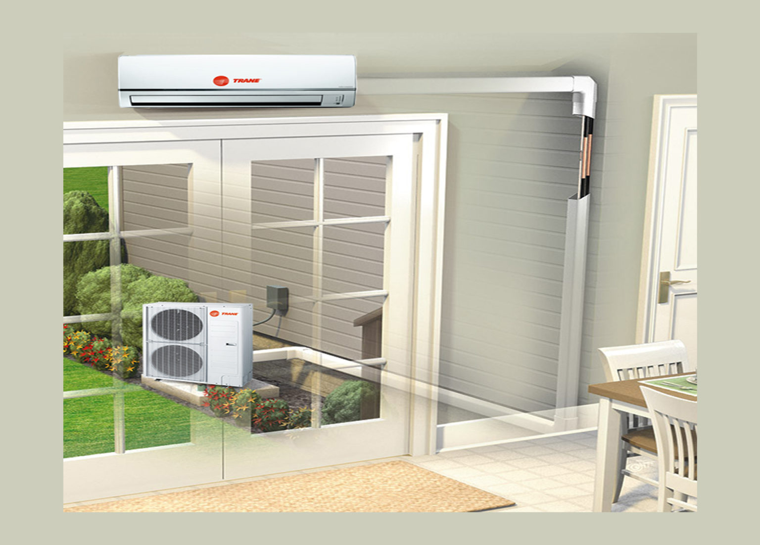 Ductless Mini Split System Trane Drew Green Heating Cooling